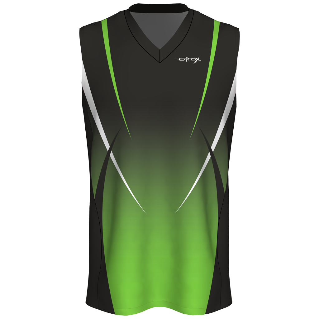 Custom Sublimated Basketball Jersey - Green Spider - Girox Sportswear