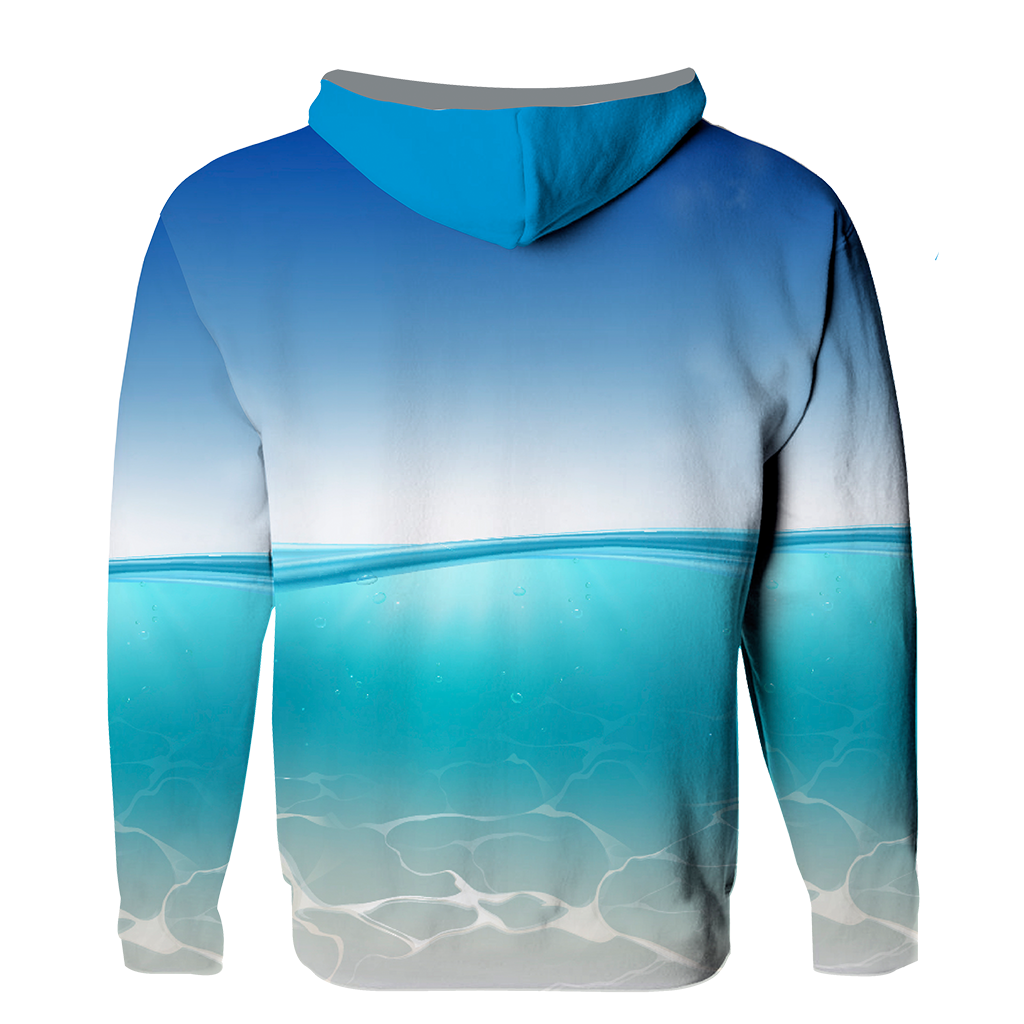 Custom UV/ SPF Hoodie Shirt PRO - Sea - Girox Sportswear