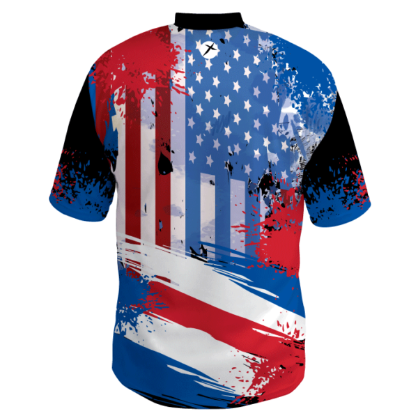 Custom Men’s Bowling Jersey – Patriotic | Girox Sportswear