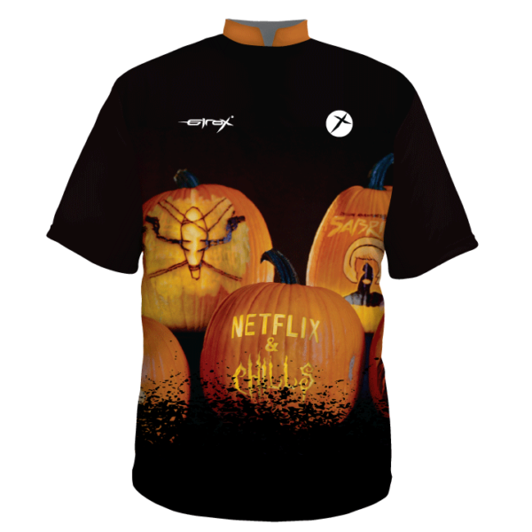 Halloween Bowling Shirt Netflix and Chills customize