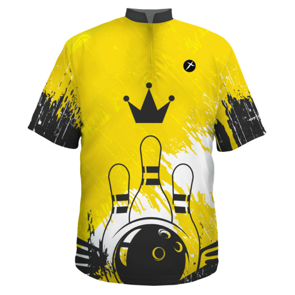 custom bowling shirt yellow brunswick