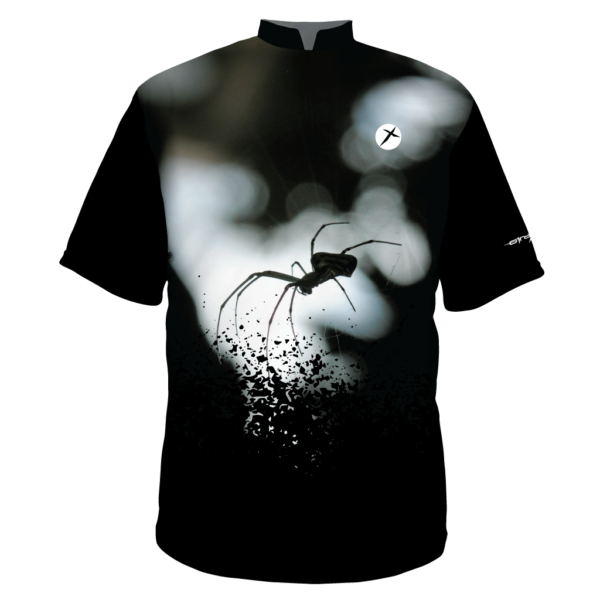 custom bowling shirt spider black
