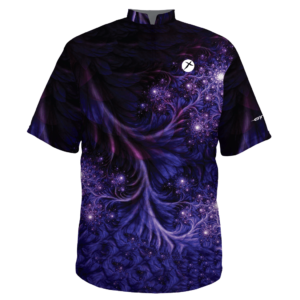bowling jersey shirt custom abstract purple