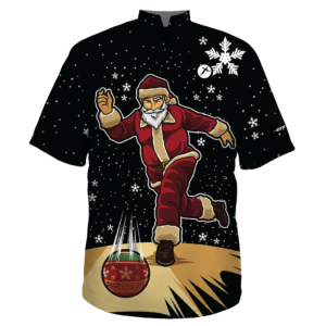 bowling shirt jersey santa christmas xmas custom