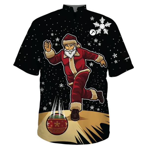 bowling shirt jersey santa christmas xmas custom