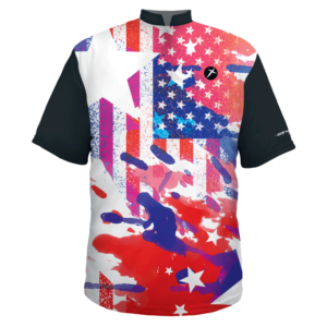 USA flag patriotic shirt jersey bowling custom design