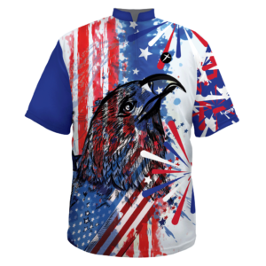 custom bowling jersey patriotic eagle