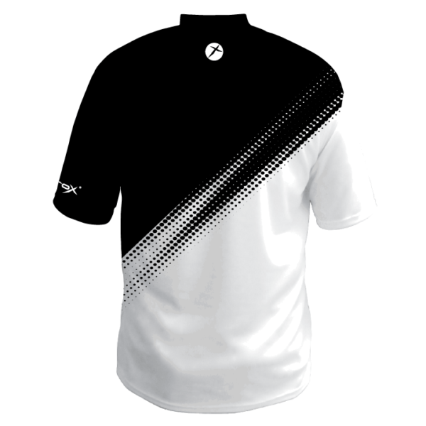 custom bowling jersey black & white 3