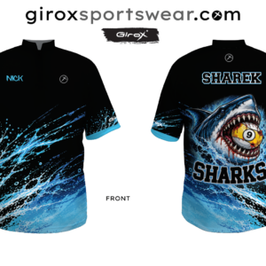 Bowling Jersey - Custom Order Sharks 8 Jerseys